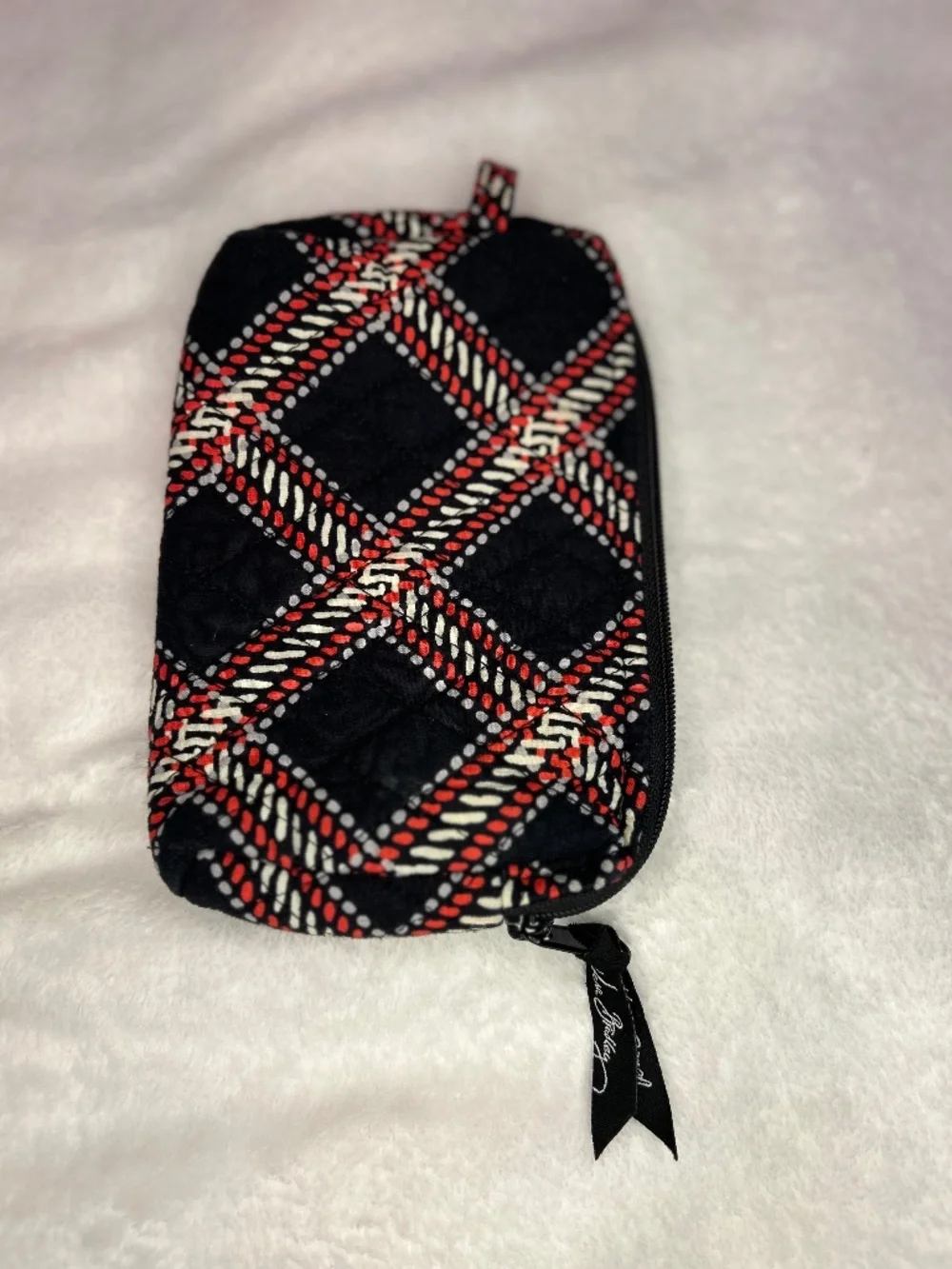 Vera Bradley Small Quilted Cosmetic Bag Minsk Plaid